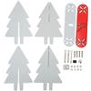 DriKou Kit electrónico de árbol de Navidad, kit de montaje electrónico de árbol de Navidad 3D, luz LED degradada, kit de montaje electrónico para práctica de soldadura, (DriKou3BkjCBcD-11)