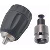ERNZI Mandrino autoserrante da 0,8-10 mm 3/8-24UNF Supporto for trapano a sgancio rapido con filettatura SDS-Plus Chiave quadrata esagonale da 1/4 (Color : Chuck and Adapter)