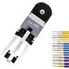 JRready YJQ-W2DTQ Utensili di crimpatura pneumatica, 8 crimpatrici, strumenti di crimpatura regolabili e subminiatura 12-22 AWG spina tedesca adatta per elettrico/aerospaziale/spine