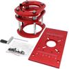 YTRRE Router CNC M8 nero/rosso con piano di sollevamento in alluminio invertito e piattaforma elettrica per legno (rosso)