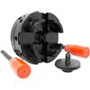 Generic Mandrino Del Tornio, Mandrino Autocentrante A 4 Griffe Tipo A Da 4 Pollici, Accessori For Tornio For La Lavorazione Del Legno Con Filettatura 1-8TPI M33 * 3,5, Per Rettificatrici Fresatrici (Size :