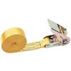 HLHLH Cinghie di fissaggio con fibbia a cricchetto da 8 m/25 mm corda tensione in metallo for auto, moto, bici, bagagli, borse e carichi(Yellow)
