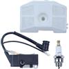 SRNPTBZIT Candela filtro aria bobina di accensione motoseghe adatta for 4500 5200 5800 52cc 45cc