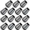 Klanata ER25 Set di pinze a molla, 15 pezzi Pinze di precisione 2-16mm, per fresatura CNC, tornio e incisione