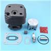 DORFEY Kit cilindro e pistone da 50 mm adatto for motosega H-u-s-q-v-a-r-n-=a 268 268K 268XP con guarnizioni, candela, cuscinetto ad aghi e parti placcate in Nikasil.