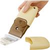 Generic Raschietto adesivo, taglierino per rimuovere adesivi, dispositivo per rasatura a doppia lama, strumento manuale per la pulizia resistente, multiuso con manico ergonomico per pavimenti, auto