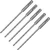 FTVOGUE Punta per Trapano a Martello 2 Punta in Carburo di Flauto per Muratura in Cemento in Pietra in Mattoni, Compatibile con, 5 Pezzi di Lunghezza 160 Mm (5mm)
