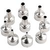 Durratou 9 Pz/set Ugello Saldatura Parti Accessori per Aria Calda -Strumento Diverse Dimensioni Ugelli per 8858 8898 858D 8586 Multifunzione Uso Ugello