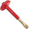 WEDO Scalpello piatto a 6 punti, non scintillante, scalpello per cemento, scalpello per mattoni, scalpello per muratura con protezione per le mani, alluminio bronzo, lunghezza 150 mm, adatto per