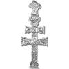 sebaoth Cruz Caravaca Argento Sterling 925 m - rilievo - Fabbricati e bendecidas en caravaca- diverse misure e Argento, cod. 8R-Plata