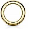 Inoki - Anello segmento clicker placcato oro 18 carati - Spessore 4 mm, Diametro 16 mm