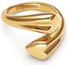 SINGULARU - Anello Abbraccio Amour. Acciaio con Placcatura in oro 18 kt o Acciaio. Gioielli da donna.