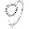 GemKing SCR825-7 simple ring ring S925 Sterling Silver Ring