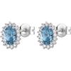 Brosway Orecchini Donna, Orecchini a Lobo in Argento e Cloud Light Blue | Collezione FANCY - FCL17