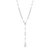 Donipreziosi Collana Rosario in Argento 925% Madonna Miracolosa Rodiato Antiallergico Uomo/Donna Unisex Sfere Lisce da 5 mm Grande Molto Visibile
