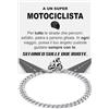 Bramart Bracciale Cubano Uomo Motociclista con Acciaio Inox Lucidato di Altissima qualità Idea Regalo per lui Regali Compleanno o Natale - Cofanetto con DEDICA incluso (Motociclista - 3)