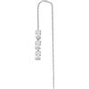 Brosway Orecchino Singolo Donna, Orecchino Pendente in Argento e Infinite White | Collezione FANCY - FIW24