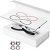 LOVIVER Kit Braccialetto Permanente Bracciale bloccato Fai da Te Regali per Coppie di Moda Creazione di Braccialetti per Compleanno in Spiaggia Matrimonio, 1 Nero 1 Oro Rosa