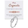 Bramart Anello Nodo Donna anello Cognata in Argento Sterling 925 Idea Regalo cognate per lei Natale Compleanno regolabile - Cofanetto con DEDICA incluso