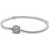 PANDORA Icons Bracciale in argento con zirconi cubici trasparenti, 19