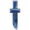Tibetan Silver Ciondolo fatto a mano in argento sterling 925 con pietra preziosa di cianite blu - Collana artigianale, accessorio di moda unico, gioiello per uomo e donna