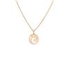 jewellerybox Ciondolo rotondo piatto in oro giallo 9 kt a forma di luna e stella