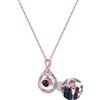 Zopmopae Collana fotografica personalizzata con foto all'interno Collana con immagine dell'infinito per donne Collana con proiezione di foto circolari Regali fotografici personalizzati per mamme Fidanzate