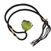 LICHENGTAI Collana in Cristallo moldavite, Ciondolo in pietra irregolare naturale, Collana in Cristallo con Pietra energetica, Ciondolo Meteorite Gemma Verde Donna Uomo, 10-15g