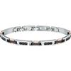 Morellato Urban bracciale Uomo in Acciaio inossidabile, zircone, ip nero oro rosa - SABH22