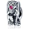 Teleye Braccialetto Charm Bead Elefante Charm fai da te in argento sterling 925 adatto a collana braccialetto Pandora, braccialetto europeo con ciondoli (SCC321)