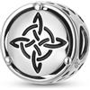 ZUOHUI Ciondolo a forma di nodo della strega in argento Sterling - Creazione di gioielli fai da te in argento 925, regali for donne, mamme, sorelle (compleanno, San Valentino)