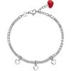 Brosway Bracciale Donna, Bracciale Tennis in Acciaio con Simbolo Cuore | Collezione Desideri - BEI043
