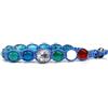 clorophilla. Bracciale Calcio Squadre Serie A Fan Regolabile in Pietre e Acciaio - Uomo donna e bambino - resistente e di alta qualità - Gioiello Regalo Tifosi Calcio (NAPOLI)