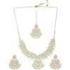 DENMOUS Set di gioielli Kundan tradizionali placcati oro 18 K - DMZ-3312, piccolo, ottone, Small, Ottone