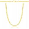 AMAR PRAGNA Collana da uomo e donna in oro 925/585, originale intrecciata, collana in oro placcato 585, 55 cm, Argento sterling