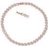 Generic Collana angelica - Collane di cristallo in oro 18 carati, collana delicata di gioielli in oro, cristallo trasparente per donne, matrimonio, festa, matrimonio, San Valentino (Collana, Oro Rosa)