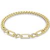 Swarovski Collana Dextera, Statement, Link misti, Bianca, Placcato color oro