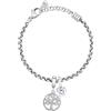 Morellato SCZ1348 - Bracciale da donna in acciaio, cristalli, zirconi, cuore, albero della vita, collezione DROPS