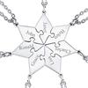 FaithHeart Collana dell'Amicizia 2/3/4/5/6/7/8 Pezzi Ciondoli a Cuore Separabili Nomi Personalizzati del Migliore Amici Catene Regolabili Gioielli Best Friends BFF per il Regalo di Natale Compleanno