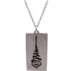 NOWAR FACTORY JEWELS MADE FROM BOMBS NOWAR FACTORY Collana Donna Ciondolo Unalome Alluminio Riciclato da Ordigni Bellici, Fatta a Mano in Laos, Nichel Free, Lunghezza 45 cm, Regalo Donna Significativo