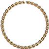 Monster Piercing Rosa 9 carati oro calibro 22-8MM di diametro continuo Twister Hoop naso anello Piercing da naso