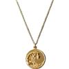 Belachick Retro Collana Uomo Donna Gioielli Ciondolo Pendente Necklace Collane Con Ciondolo A Forma Di Moneta In Rilievo A Onde Per Donna, Catena Da Uomo Vintage Femminile