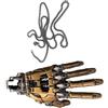 FIRSTXIU Collana,Collana meccanica fatta a mano con ciondolo in rame a mano mobile articolazioni delle dita robot mano gioielli per uomini e donne, Length 4.7 Width 2.4, Rame