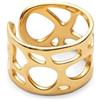 SINGULARU - Anello Dotty. Ottone con Placcatura in oro 18 kt. Gioielli da donna.