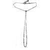Max Argento Baciamano in Argento 925 fatto a mano bracciale Catena a Dado Sterling 925, Argento 925 Rodiato