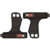 Gorilla Wear Impugnature per Sollevamento in Pelle a 2 Fori Nere