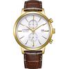CITIZEN Orologio analogico al quarzo da uomo con cinturino in pelle CA7062-15A, marrone, misura unica, cinghia
