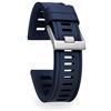 isofrane Cinturino in gomma per orologi sportivi e subacquei (22 mm, blu), Blu, 22mm, Sport, vintage