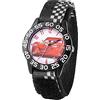 Disney Pixar Cars 3 - Orologio analogico al quarzo con cinturino in nylon per bambini, nero, nero, striscia