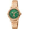 Roberto Cavalli by Franck Muller - Orologio da polso da donna al quarzo Moda bracciale e cassa in Acciaio INOX di colore Oro display analogico verde - RV1L193M0071